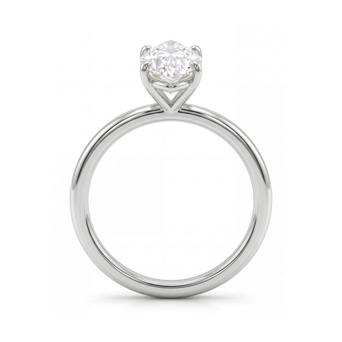 Willow - anello di fidanzamento solitario con moissanite marquise
