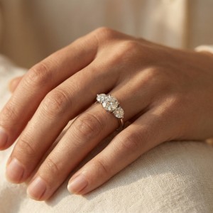 Anelli da anniversario con moissanite