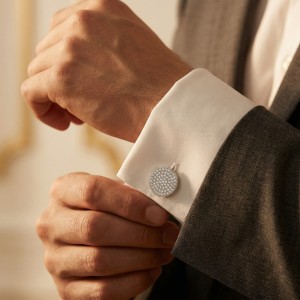 Gemelli con moissanite