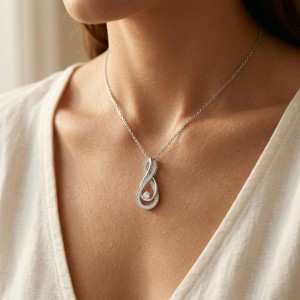Pendenti con moissanite