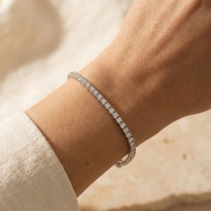 Bracciali tennis con moissanite