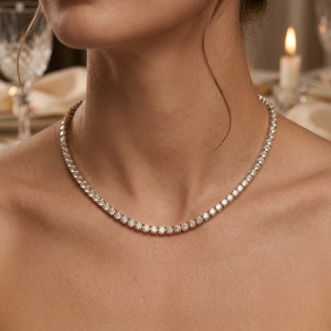 Collane tennis con moissanite