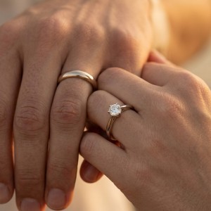 Fedi nuziali con moissanite
