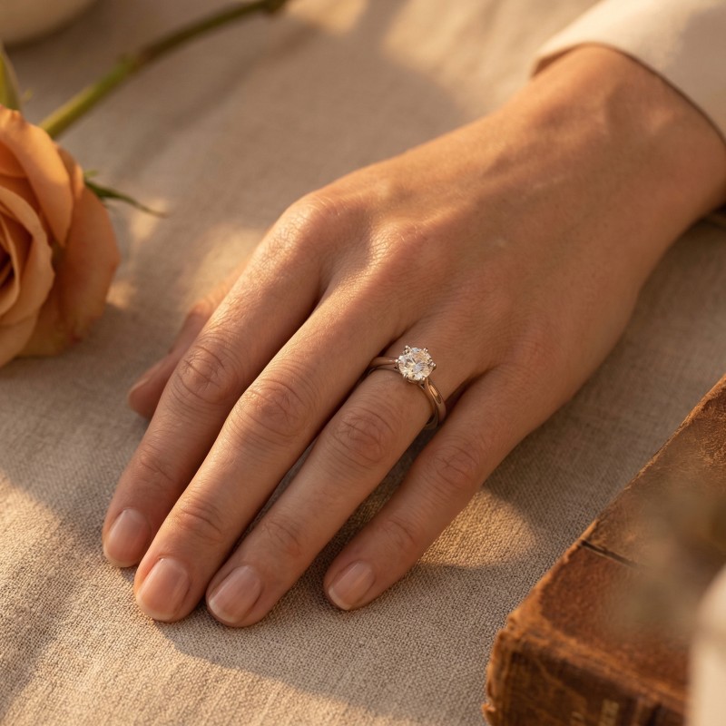 Anelli con moissanite