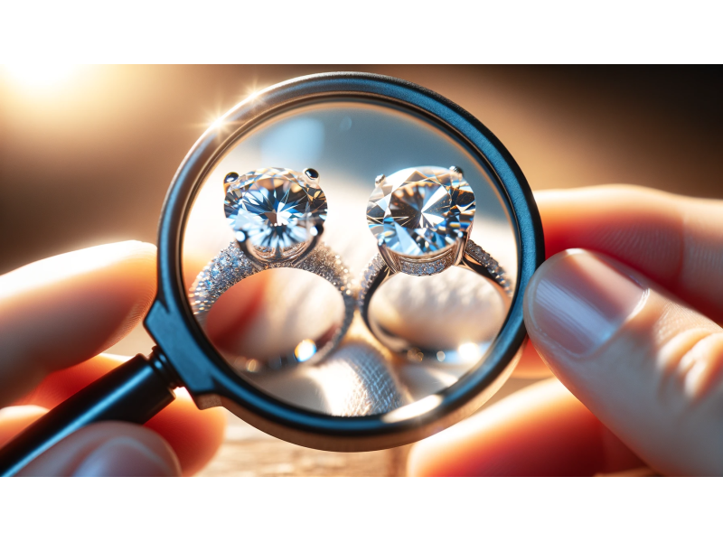 Riesci a notare la differenza tra moissanite e diamante?
