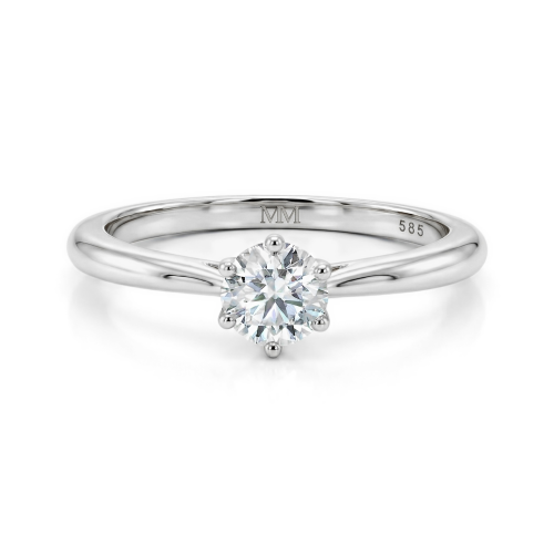 Ella - anello di fidanzamento solitario con moissanite