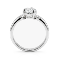 Elysia - anello solitario con moissanite dal taglio trillion