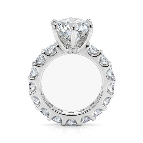 Solstice - anello di fidanzamento eternity imponente con moissanite