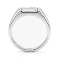 Portraitix - anello da uomo con moissanite dal taglio portrait