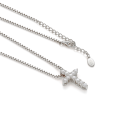 Divinity - ciondolo a croce con moissanite