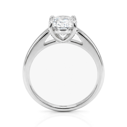 Elara - anello solitario con moissanite dal taglio a cuscino