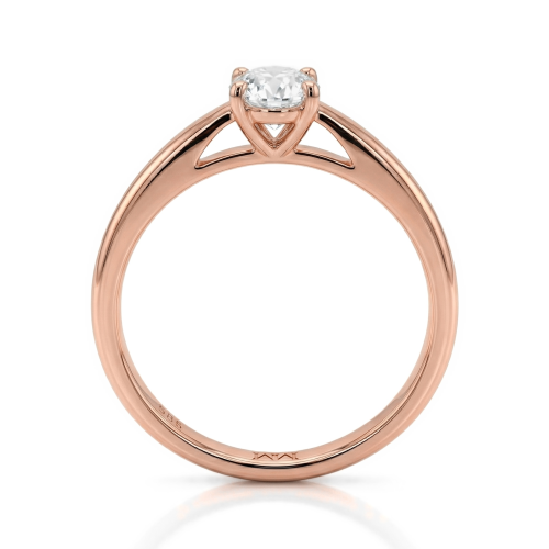 Eloise - anello solitario con moissanite ovale