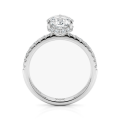 Amoretta - anello di fidanzamento con moissanite taglio a cuore e spalle a pavé