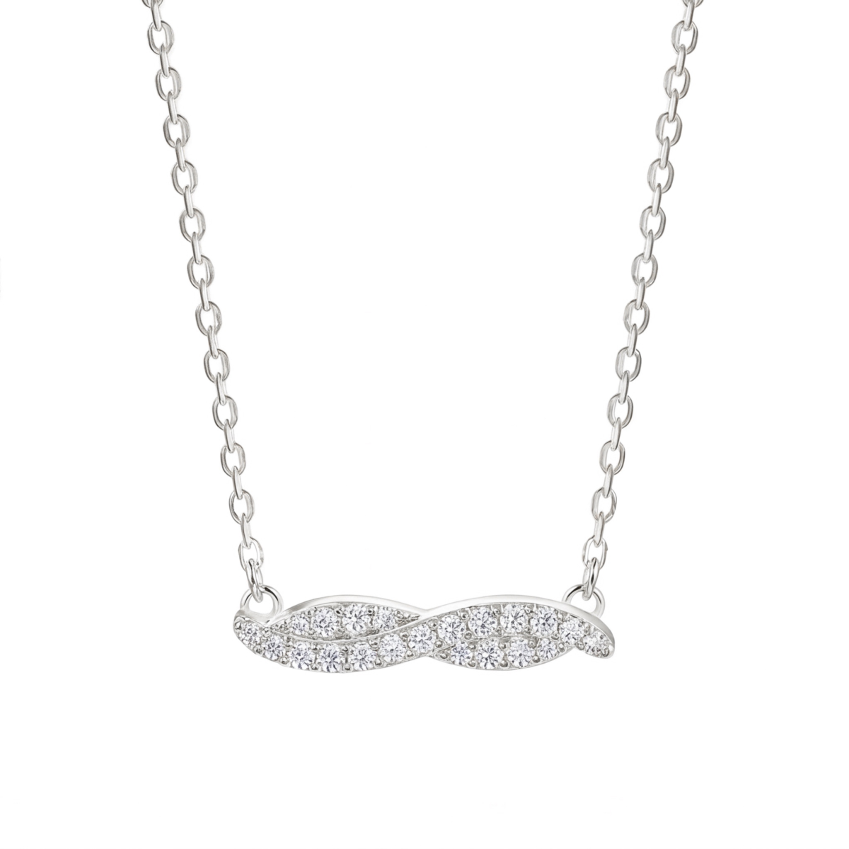 Astrid - collana con moissanite d’ispirazione marquise e incastonatura a pavé
