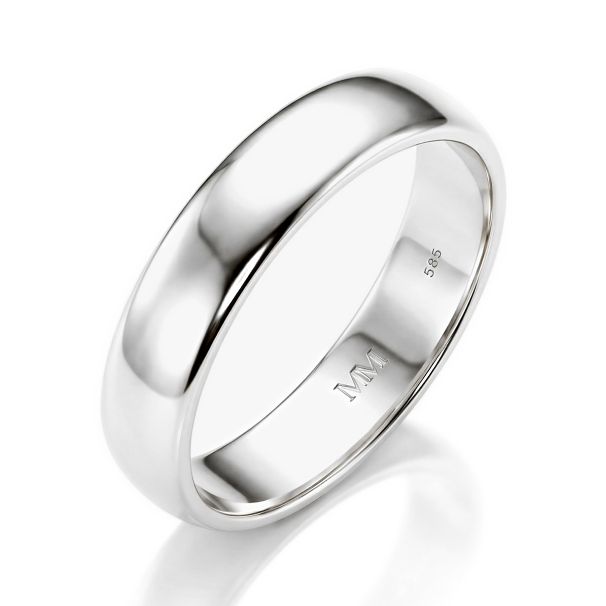 Monolithe - anello classico da uomo con interno arrotondato