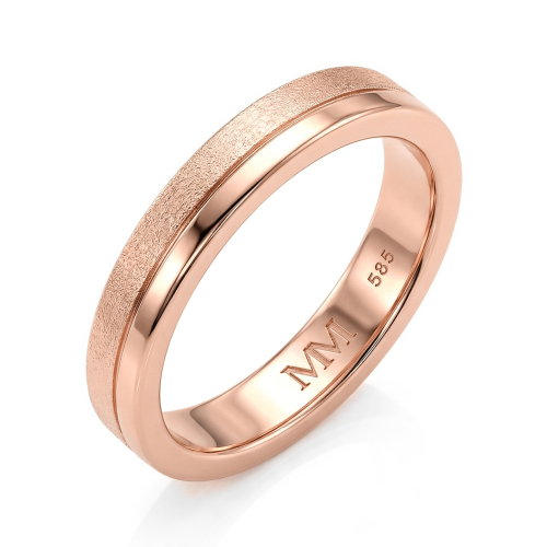 Fortis - anello elegante da uomo satinato e lucido