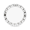 Orbella - anello eternity con pietre di moissanite incastonate a castone