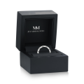 Seraph - anello eternity con moissanite e motivo a pavé intrecciato