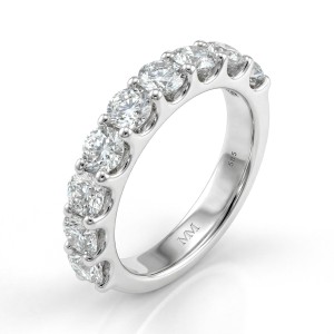 Evertina - anello eternity con moissanite