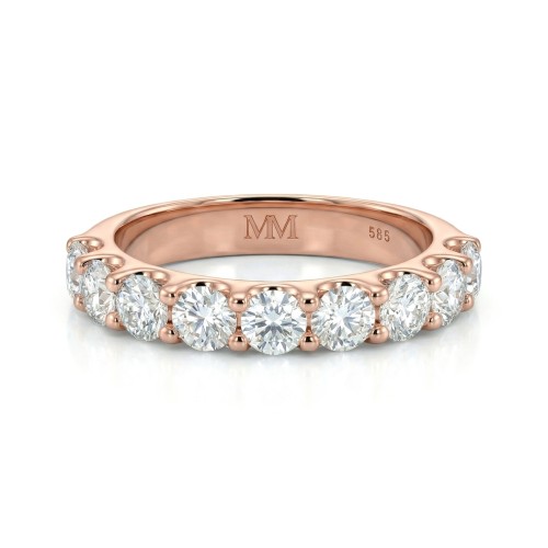 Evertina - anello eternity con moissanite