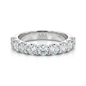 Evertina - anello eternity con moissanite