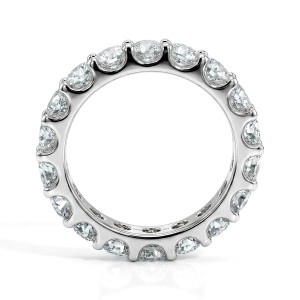 Evertina - anello eternity con moissanite