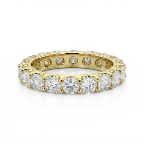 Evertina - anello eternity con moissanite