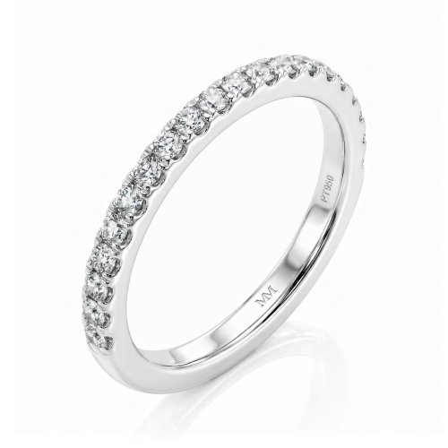 Starlet - anello eternity con moissanite