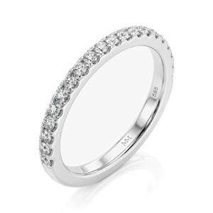 Starlet - anello eternity con moissanite