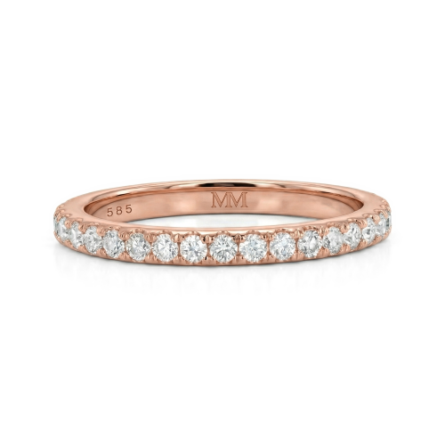 Starlet - anello eternity con moissanite