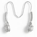 Luminary - orecchini con moissanite in montatura halo