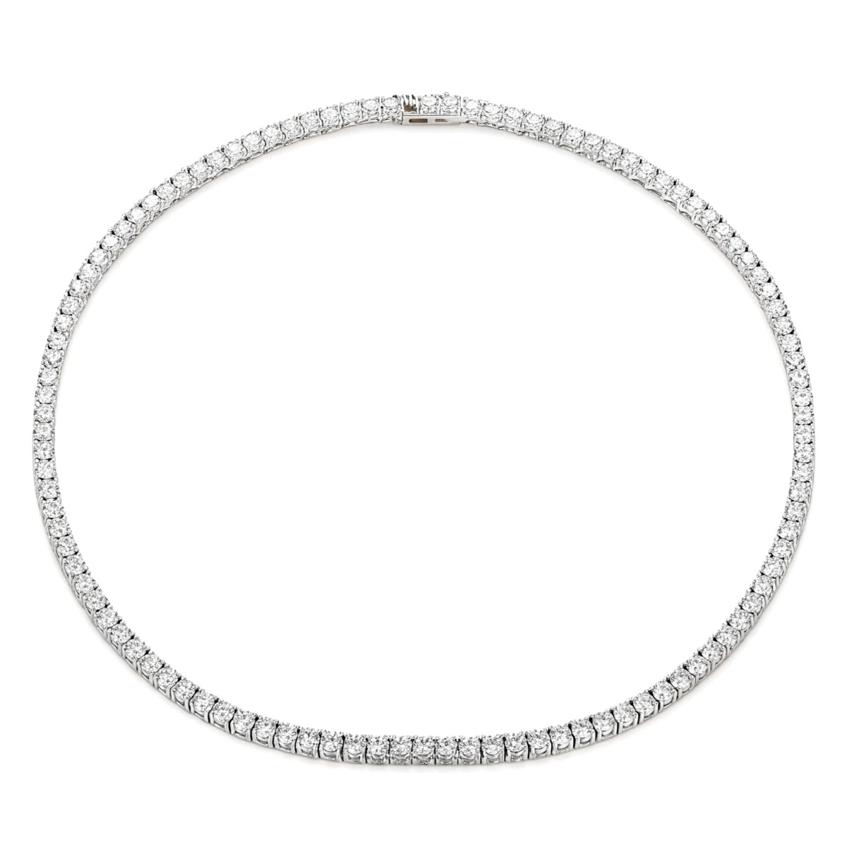 Lumina - collana a catena modello tennis con moissanite