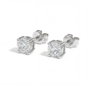 Nova - orecchini a lobo con moissanite
