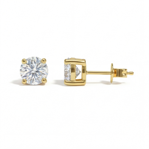 Nova - orecchini a lobo con moissanite