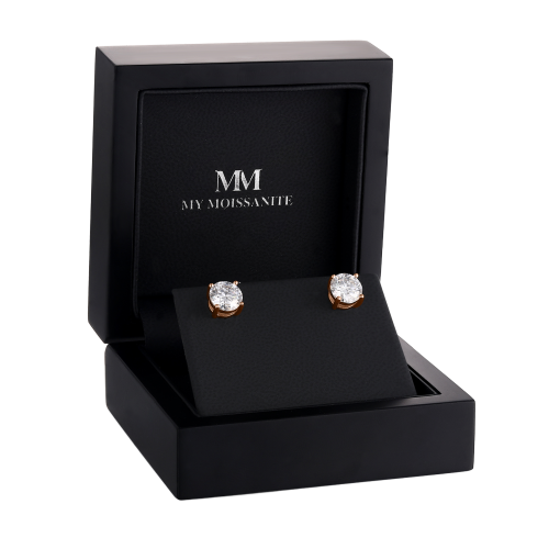 Nova - orecchini a lobo con moissanite
