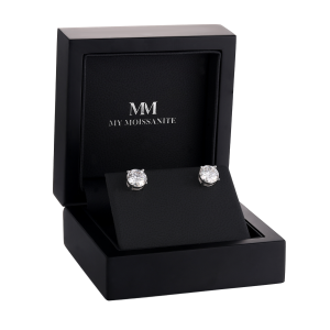 Nova - orecchini a lobo con moissanite