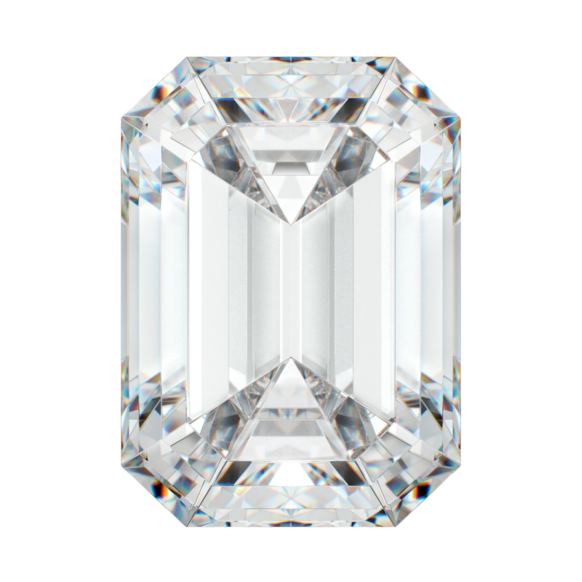 Pietre di moissanite sciolte - taglio smeraldo