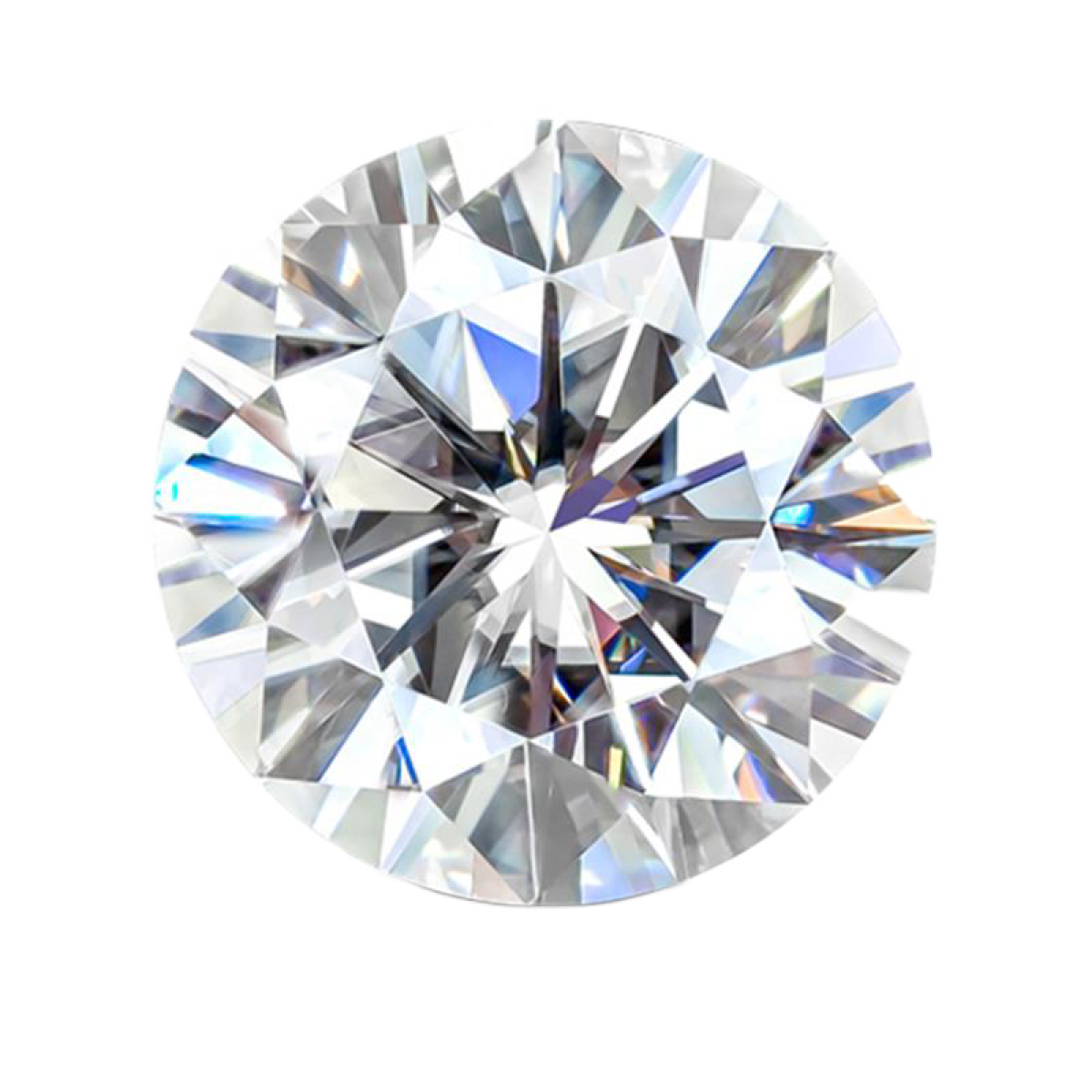 Pietre di moissanite sciolta - taglio rotondo